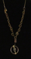 Linkages (necklace), pendant ~3" high (w. links, ~8")