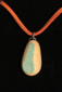 Italy Series: Peach Grove (necklace), pendant ~1" high