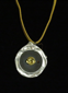 Street-Flattened Disk (necklace), pendant ~1.75 high